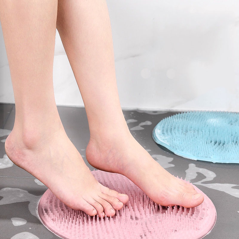 Silicone Bath Massage Cushion Brush For Lazy Wash Feet Clean Dead Skin Bathroom Artifact Back Cushion Shower Foot 31cm Round|Massage Cushion| - AliExpress