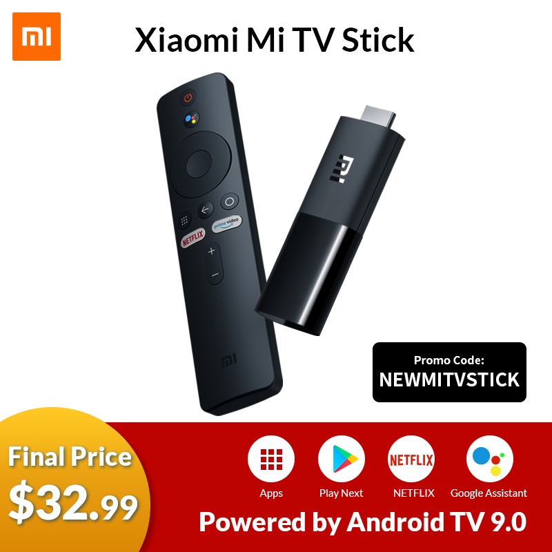 Original Xiaomi Mi TV Stick Android TV 9.0 Quad core 1080P Dolby DTS HD Dual Decoding 1GB RAM 8GB ROM Google Assistant Netflix|TV Stick| - AliExpress