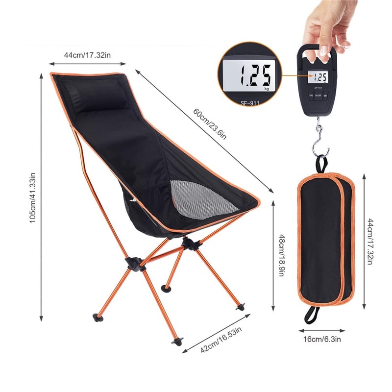 Outdoor Portable Camping Chair Oxford Cloth Folding Lengthen Camping Seat for Fishing BBQ Festival Picnic Beach Ultralight Chair|Beach Chairs| - AliExpress