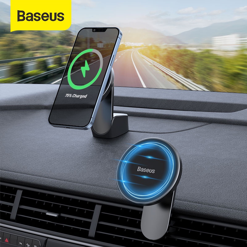 Baseus Magnetic Car Phone Holder Wireless Charger for iPhone 13 iPhone 12 Pro Max Wireless Charging Car Charger Phone Holder|Phone Holders & Stands| - AliExpress