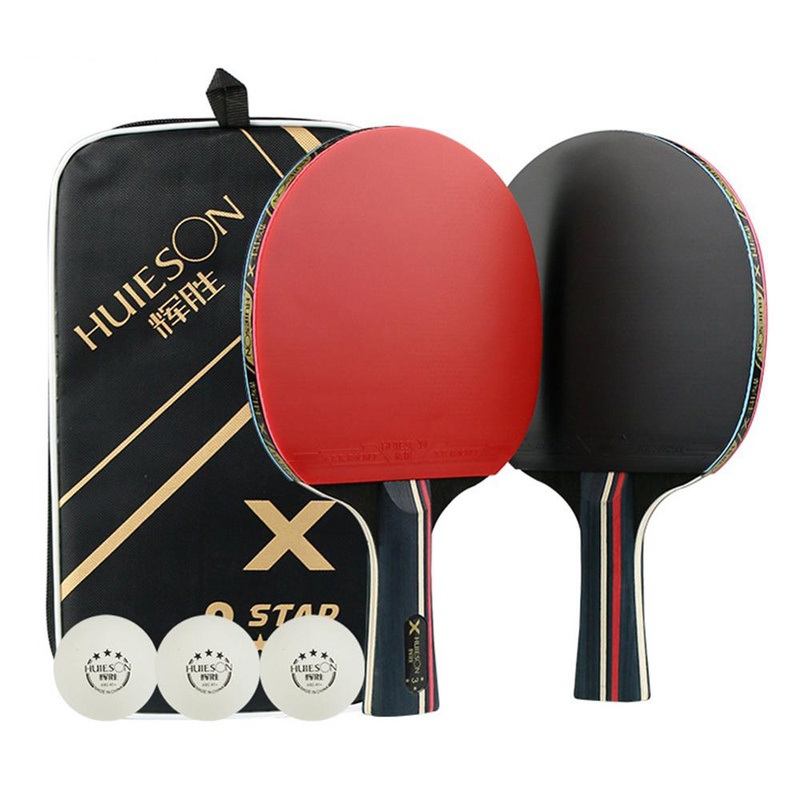 1Pair Table Tennis With ball Rackets Professional Rubber Carbon Pingpong Racket Short Long Handle Table Tennis Training WithBall|Table Tennis Rackets| - AliExpress