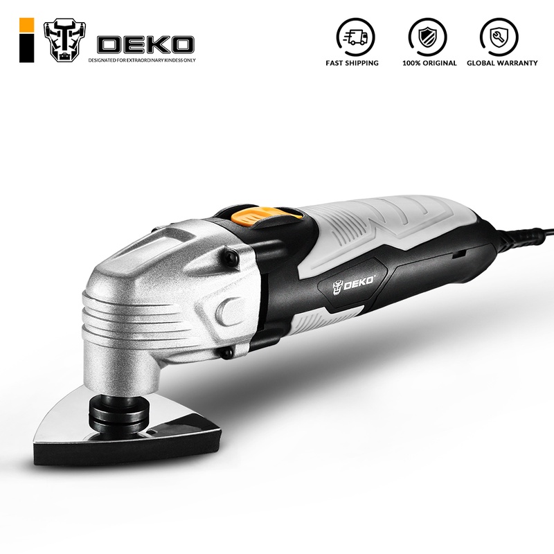 DEKO New 220V DKOM40LD1/2 Electric Multifunction Oscillating Tool Electric Trimmer Saw Variable Speed with Accessories|Oscillating Multi-Tools| - AliExpress