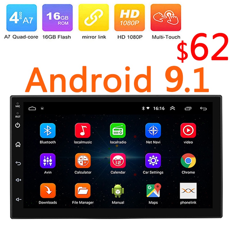 2 דין אנדרואיד GPS 8.1 9.1 אוטומטי מרכזי מולטימדיה דין כפול נגן Wifi רדיו 2Din Autoradio רכב Doble Carplay BT FM USB 47-בנגן מולטימדיה לרכב מתוך רכבים ואופנועים באתר AliExpress - 11.11_Double 11יום הרווקים