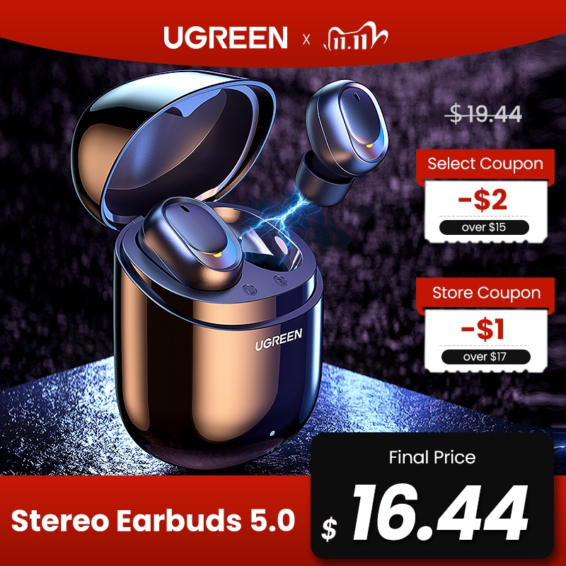 Ugreen TWS Headphones Bluetooth Earphones True Wireless Stereo Earbuds In Ear Headset Ear Buds for Sport TWS Bluetooth Headphone|Bluetooth Earphones & Headphones| - AliExpress