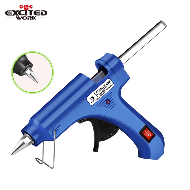 Hot Melt Glue Gun with Glue Stick 7mm 11mm Mini Gun Thermo Electric Heat Temperature Tool pistola de silicona calien EXCITEDWORK|Glue Guns| - AliExpress
