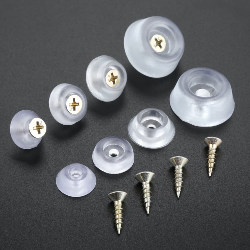 10pcs/lot Rubber Transparent Non slip Chair Leg Caps Feet Pads Sofa Foot Covers Floor Furniture Legs Protector Pad with Screws|Furniture Cups| - AliExpress