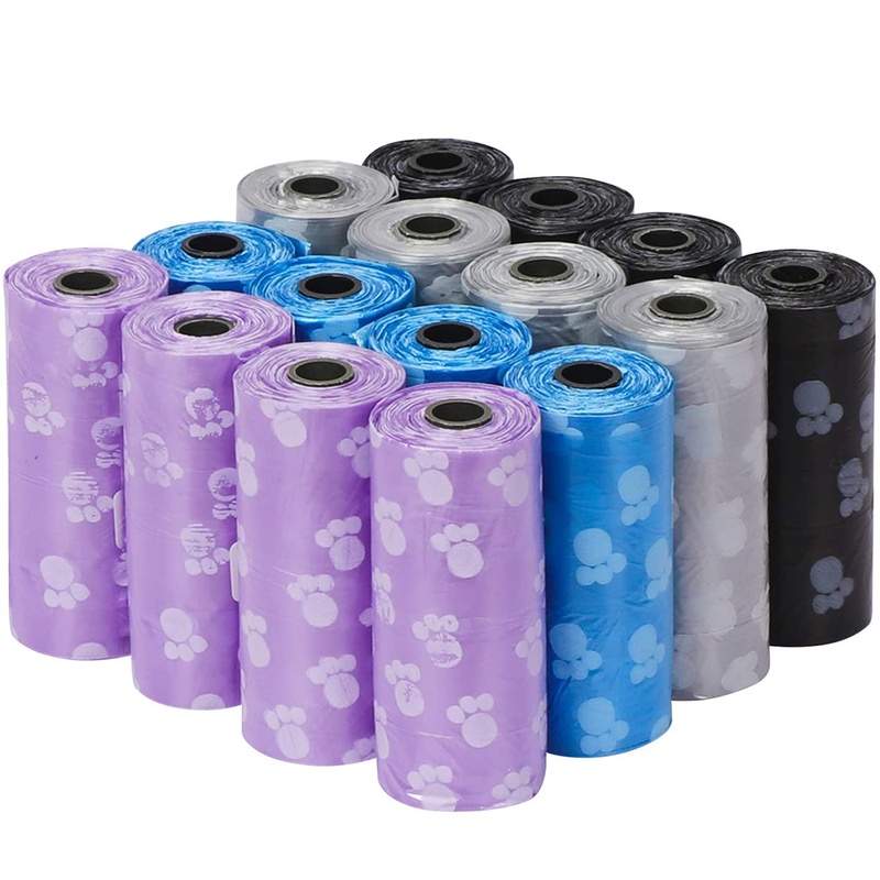 Mixed Colors Dog Poop Bags for Waste Refuse Cleanup Doggy Roll Replacements for Outdoor Puppy Walking and Travel, Thick Plastic|Pooper Scoopers & Bags| - AliExpress