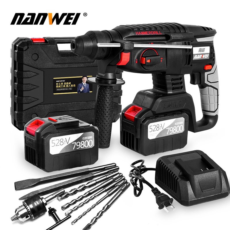 נטענת brushless סיבובי cordless הפטיש חשמלי פטיש השפעה תרגיל|פטישים חשמליים| - AliExpress