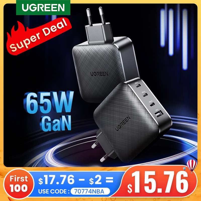 UGREEN 65W GaN Charger Quick Charge 4.0 3.0 Type C PD USB Charger with QC 4.0 3.0 Fast Charger for iPhone 12 Pro Xiaomi Laptop|Mobile Phone Chargers| - AliExpress