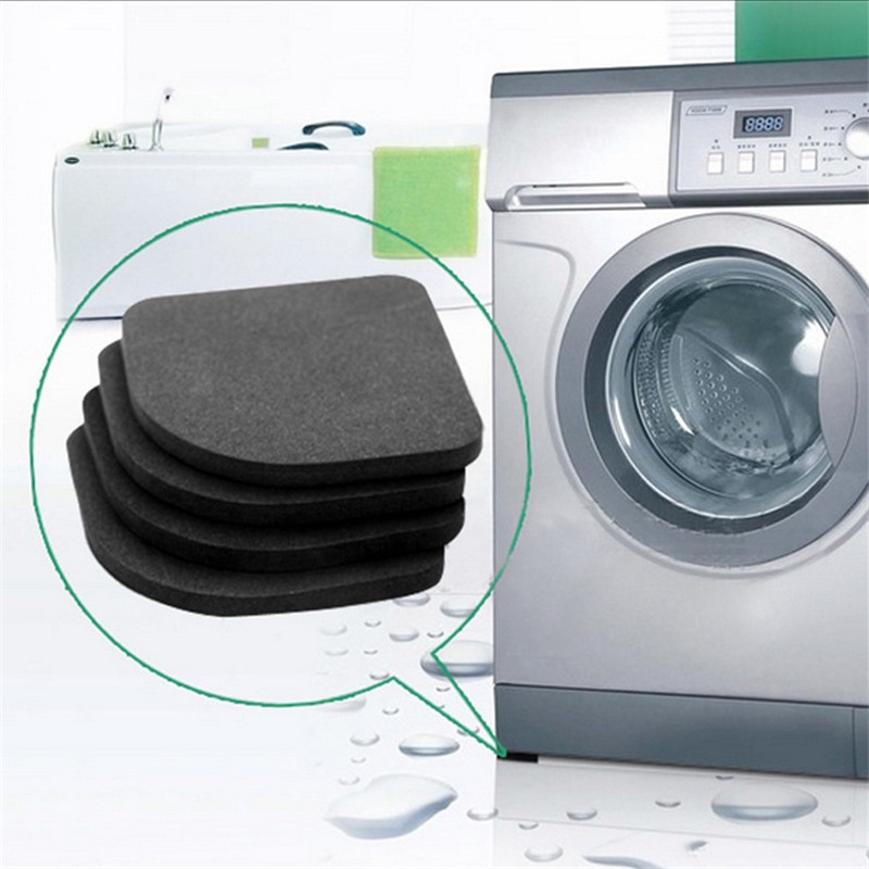 Washing Machine Anti Vibration Pad Mat Non Slip Shock Pads Mats Refrigerator 4pcs/set Kitchen Bathroom Accessories Bathroom Mat-in Racks & Holders from Home & Garden on AliExpress