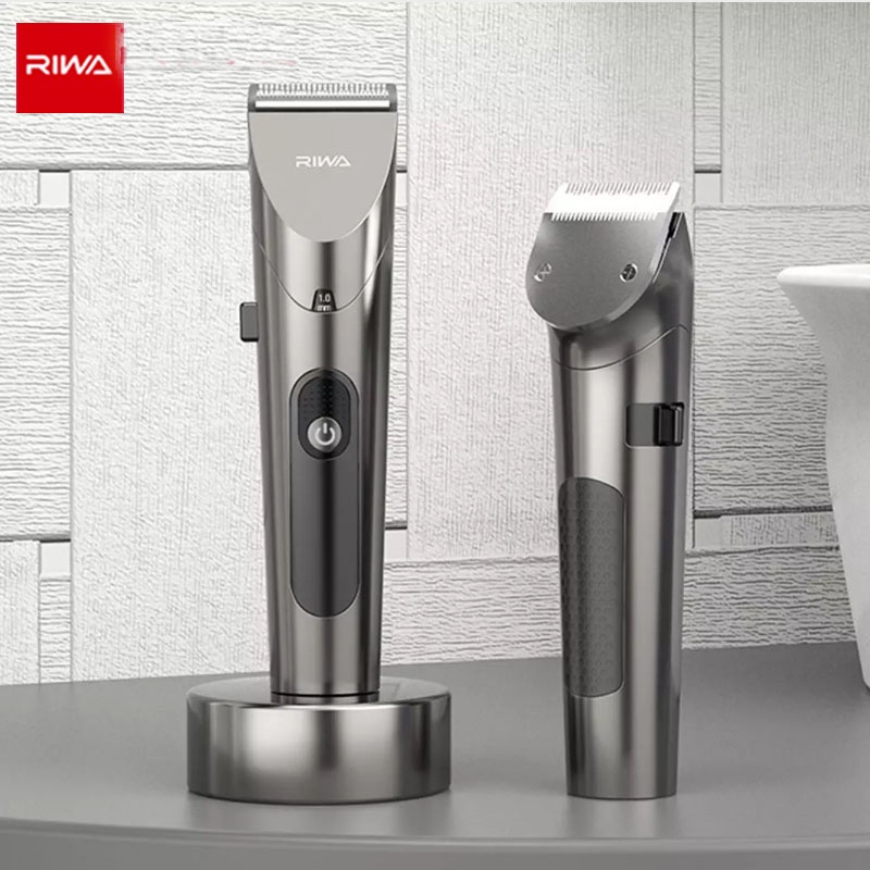 Riwa Barber Hair Trimmer LED Screen Washable Electric Clipper Rechargeable Professional Hair Machine Trimmer For Men Beard|Hair Trimmers| - AliExpress
