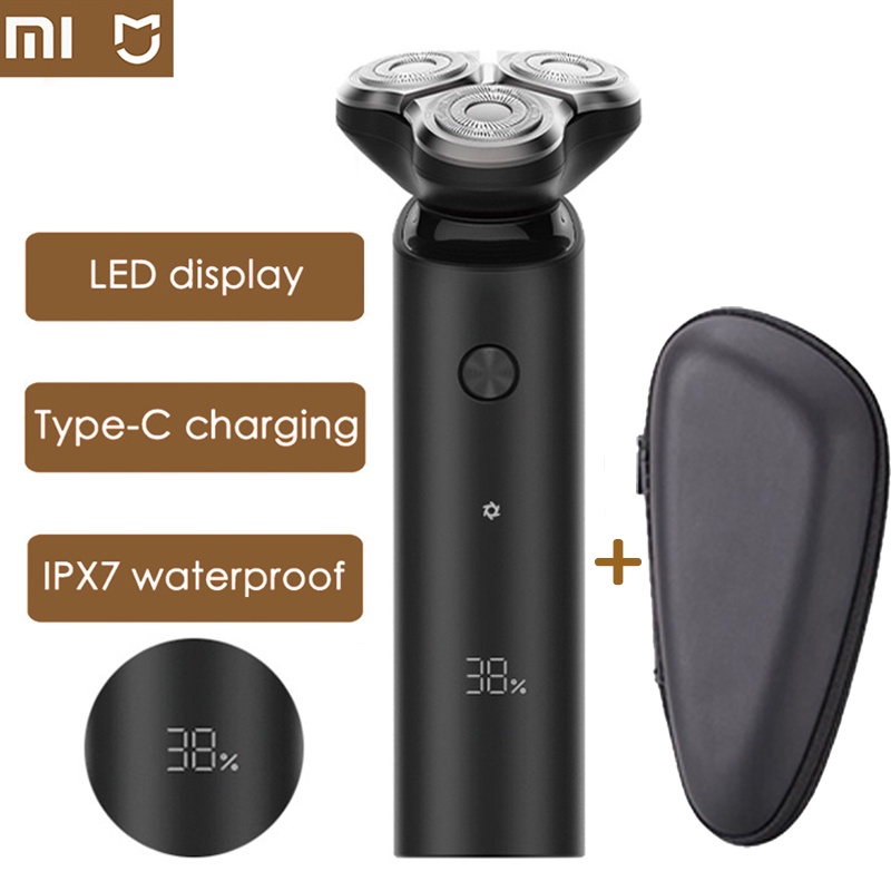 Xiaomi Electric Shaver men's beard razor trimmer rechargeable wet and dry dual use washable double blade Mijia shaver 5|Electric Shavers| - AliExpress