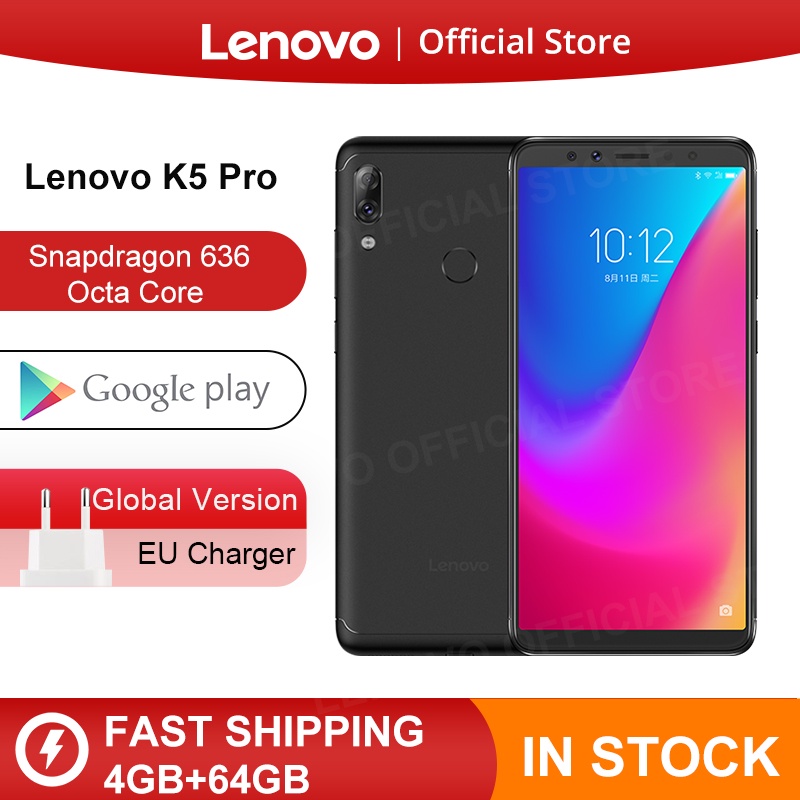 Original Global Version Lenovo K5 Pro 4GB RAM 64GB Snapdragon 636 Octa Core Four Cameras 5.99 inch 4G LTE Smartphone|Cellphones|Cellphones & Telecommunications - AliExpress