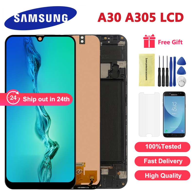 6.4'' Display For Samsung galaxy A30 A305/DS A305F A305FD A305A LCD Touch Screen Digitizer Assembly For Samsung A30 lcd|Mobile Phone LCD Screens| - AliExpress