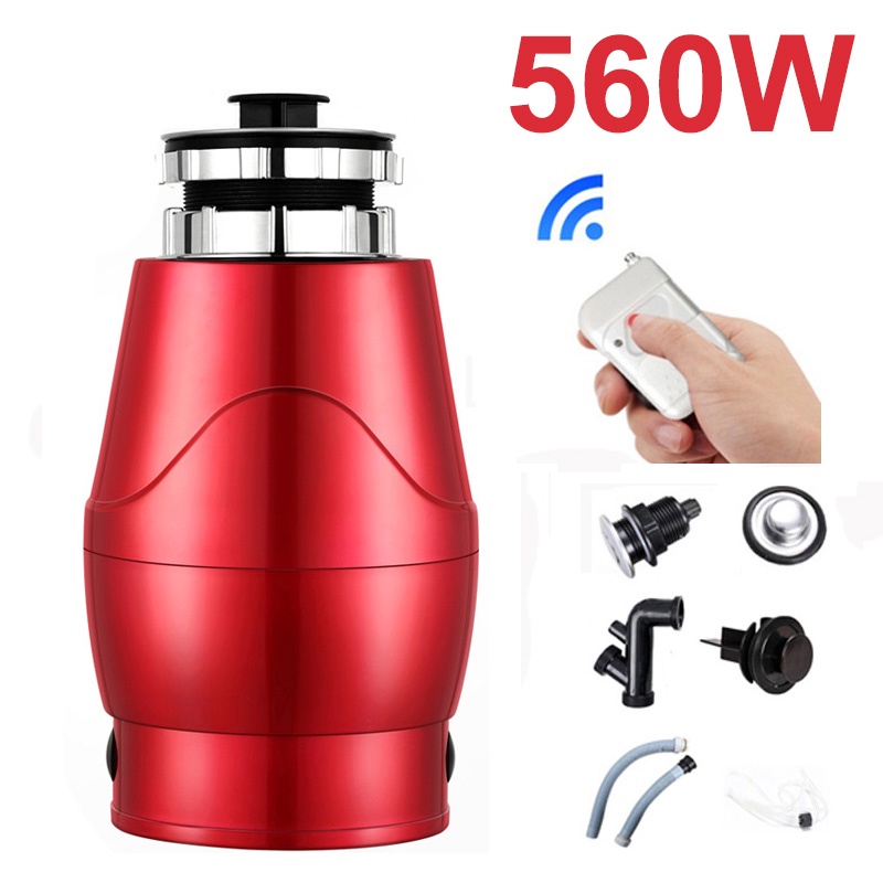 560W מטבח פינוי אשפה מגרסה מזון פסולת Disposers נירוסטה Dteel מטחנת מכשירי חשמל|טוחני אשפה| - AliExpress