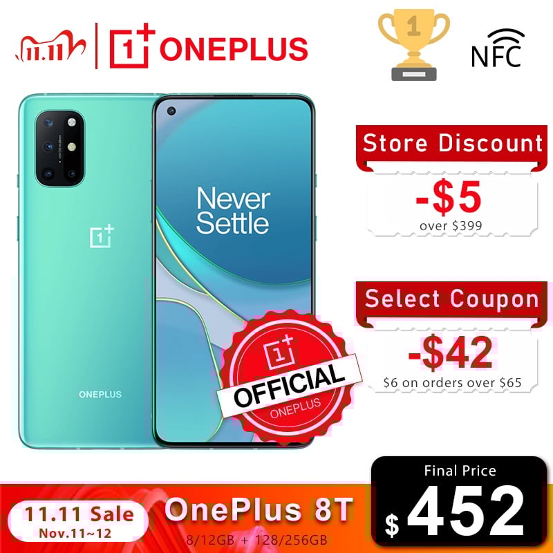 Global Rom OnePlus 8T 8 T 8GB 128GB Snapdragon 865 5G Smartphone 120Hz AMOLED Fluid Screen 48MP Quad Cams 4500mAh 65W Warp|Cellphones| - AliExpress