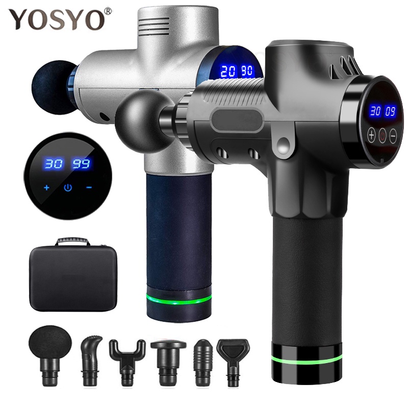 LCD Display Massage Gun Deep Muscle Massager Muscle Pain Body Neck Massage Exercising Relaxation Slimming Shaping Pain Relief|Fascia Gun| - AliExpress