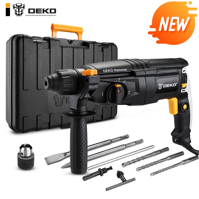 DEKO 220V 26mm 4 Functions AC Electric Rotary Hammer with BMC and 5pcs Accessories Impact Drill Power Drill Electric Drill-in Electric Hammers from Tools on Aliexpress.com | Alibaba Group