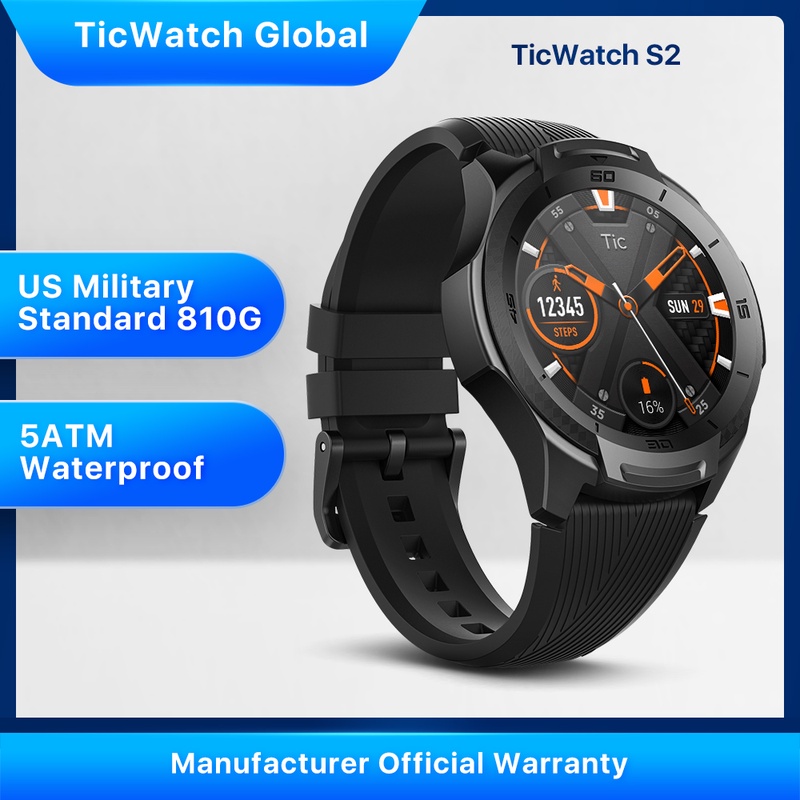 TicWatch S2 Wear OS Android Wear Smartwatch Bluetooth GPS Sport Watch for Men 5ATM Waterproof for IOS&Android; Long Battery Life|Smart Watches| - AliExpress