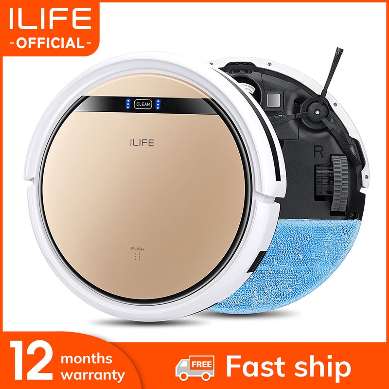 ILIFE V5sPro Robot Vacuum Cleaner vacuum Wet Mopping Pet hair and Hard Floor automatic Powerful Suction Ultra Thin disinfection|robot vacuum cleaner|vacuum cleanerrobot vacuum - AliExpress