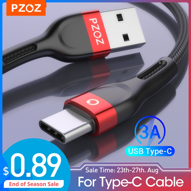 PZOZ usb c cable type c cable Fast Charging Data Cord Charger usb cable c For Samsung s21 s20 A51 xiaomi mi 10 redmi note 9s 8t|Mobile Phone Cables| - AliExpress