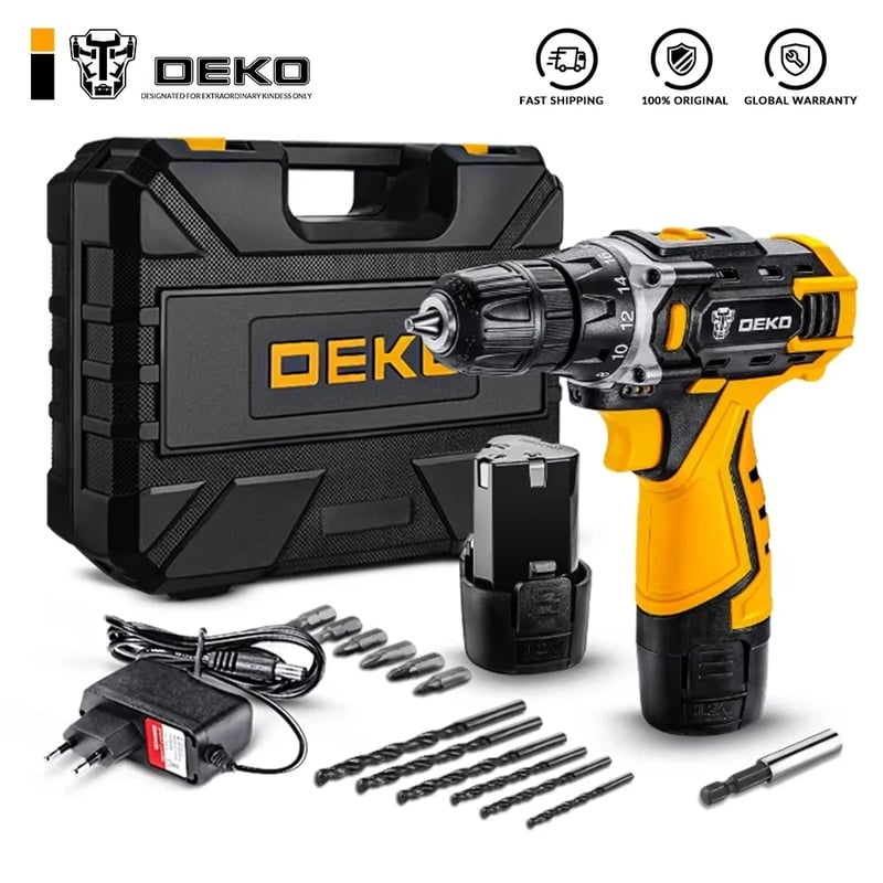 DEKO 12V Cordless Drill 16V 20V DIY Electric Screwdriver