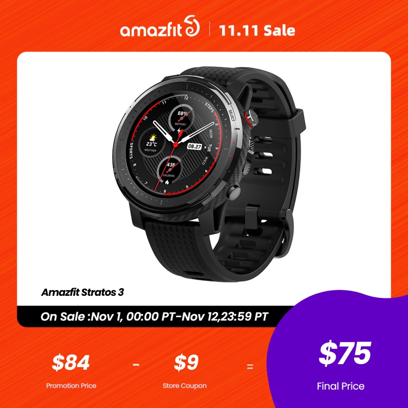 In Stock Global Version New Amazfit Stratos 3 Smart Watch Gps 5atm Music Dual Mode 14 Days Smartwatch For Android - Smart Watches - AliExpress