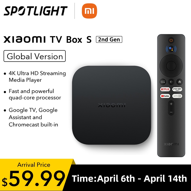 World Premiere Global Version Xiaomi Mi Tv Box S(2nd Gen) 4k Ultra Hd Bt5.2 2gb 8gb Google Tv Google Assistant Smart Tv Box - Set Top Box - AliExpress