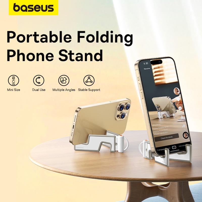 Baseus Portable Folding Phone Stand Universal Mini Size Mount Holder Stable Light Thin Stand for iPhone 14 13 12 Pro Max Samsung| | - AliExpress