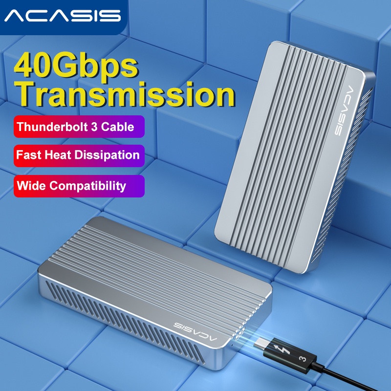 Acasis 40gbps External Hard Driver M.2 Nvme Pcie Ssd Case Enclosure Compatible With Thunderbolt 3/4, Usb3.2/3.1/3.0/2.0 Disk Box - Hdd & Ssd Enclosure - AliExpress