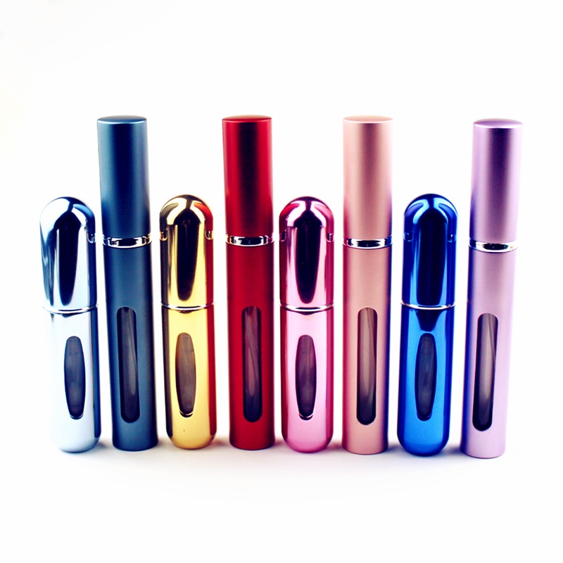 1pc Top Quality 5ml Perfume Bottle Mini Metal Sprayer Refillable Aluminum Perfume Atomizer Travel Size - Refillable Bottles - AliExpress