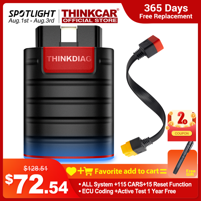 2022 Thinkcar Thinkdiag Old Version Full System All Car 16 Reset Service 1 Year Free Obd2 Diagnostic Tool Active Test Ecu Coding - Code Readers & Scan Tools - AliExpress