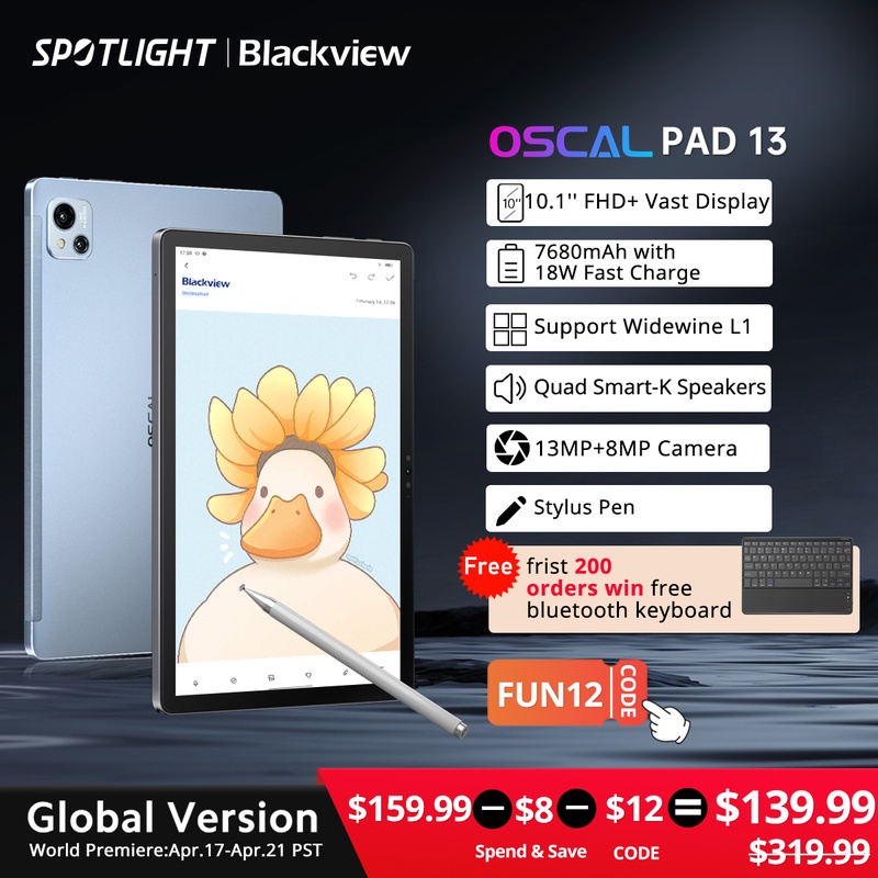 [world Premeire] Blackview Oscal Pad 13 Tablet Pc Is Coming Soon - Tablets - AliExpress