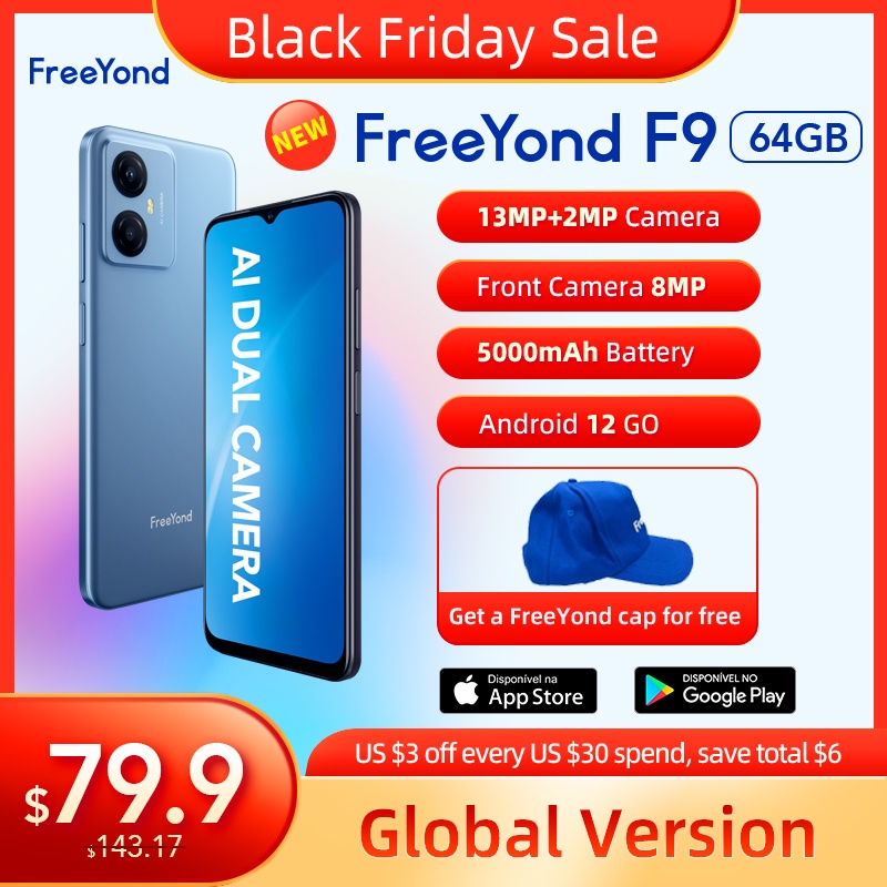 Global Version Freeyond F9 Smartphone 2gb 64gb 6.52 Inch Hd+ Screen Octa Core 13mp Dual Camera 5000mah Android Phone - Mobile Phones - AliExpress