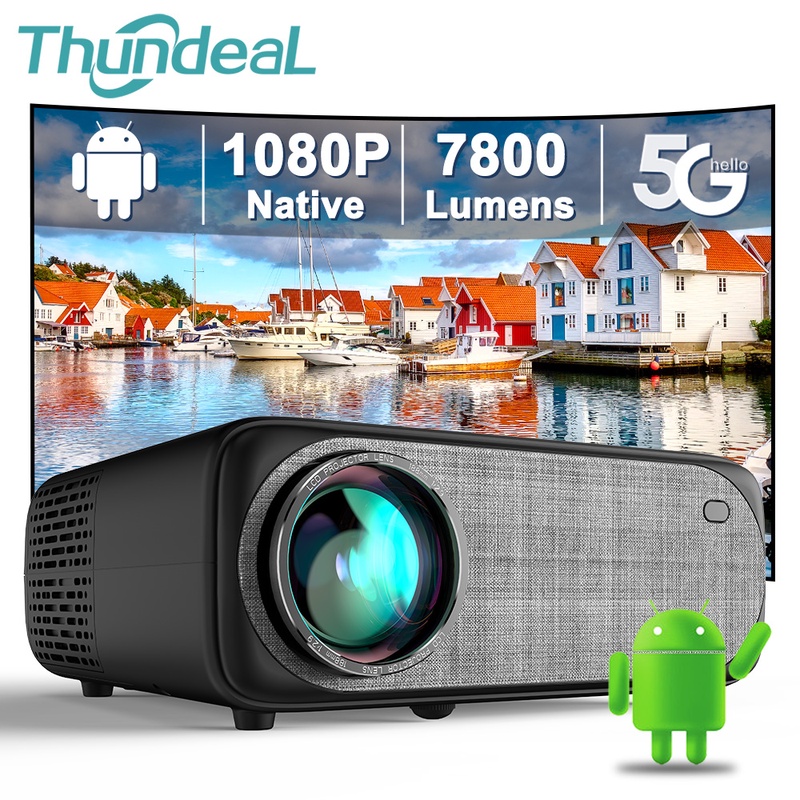 Thundeal Full Hd Projector 1080p Android Wifi Led Video Proyector Home Theater 3d 4k Projector Movie Cinema Smart Phone Beamer - Projectors - AliExpress