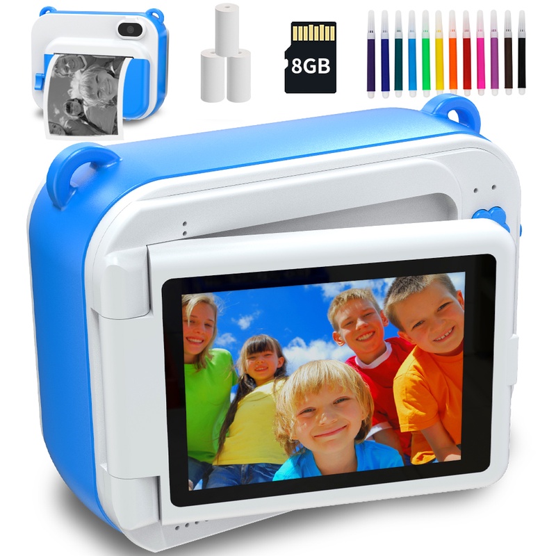 DIY Printting Children's Camera With Thermal Paper Digital Photo Camera Selfie Kids Instant Print Camera Boy's Birthday Toy Gift| | - AliExpress
