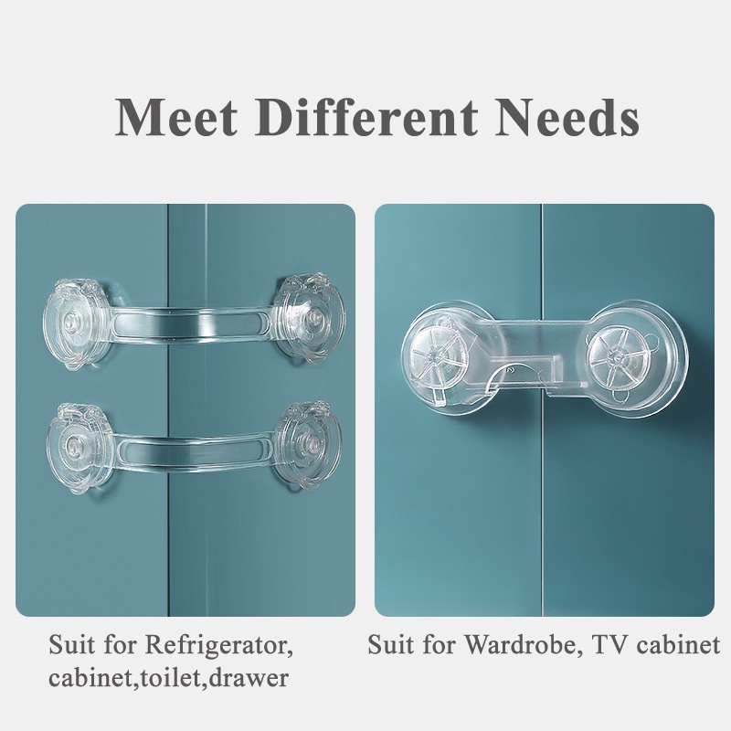 4/8 Pieces / Safety Lock Baby Child Safety Care Plastic Lock With Baby Baby Protection Drawer Door Cabinet Cupboard Toilet - Cabinet Locks & Straps - AliExpress