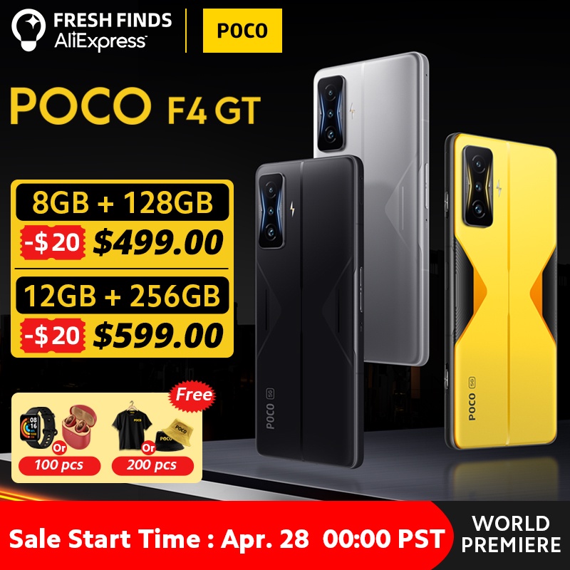 [עולם בכורה] POCO F4 GT 5G Smartphone Snapdragon 8 Gen 1 120Hz AMOLED תצוגת פופ עד מפעיל 120W HyperCharge| | - AliExpress