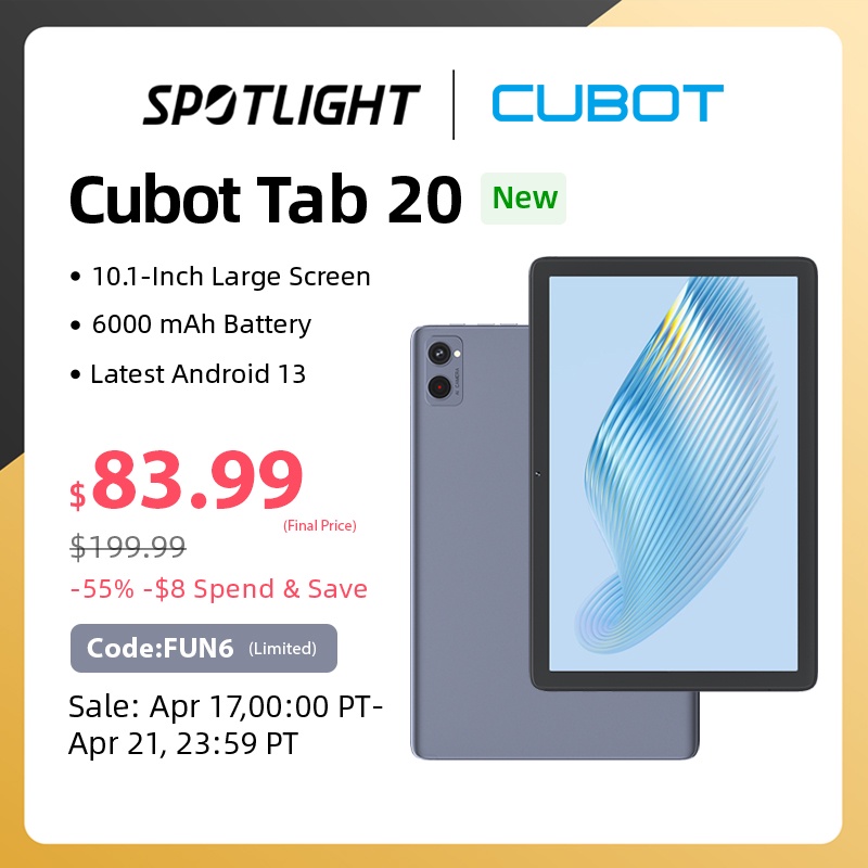 [world Premiere] Cubot Tab 20, Tablet Android 13, 10.1