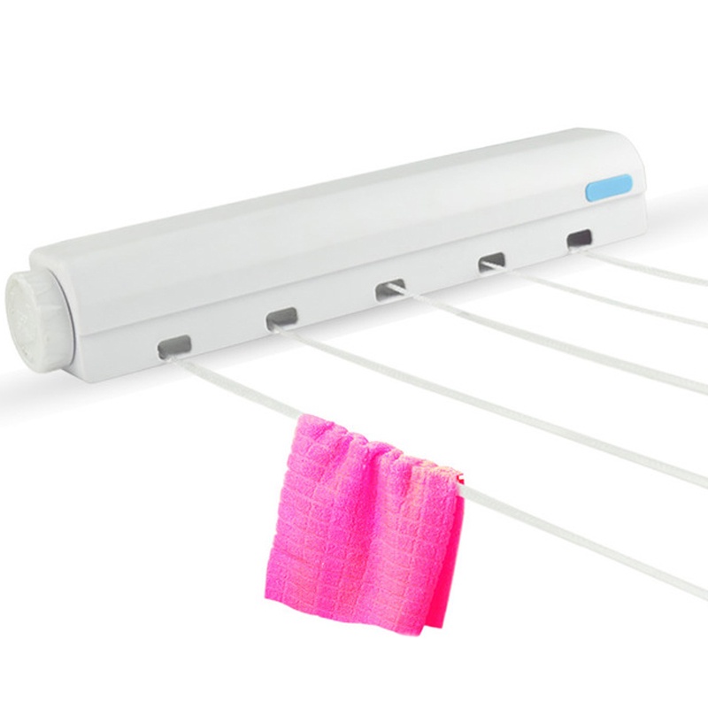 Retractable Indoor Clothesline Drying Hanger Wall Mounted Clothes Drying Rack Bathroom Invisible Clothesline| | - AliExpress