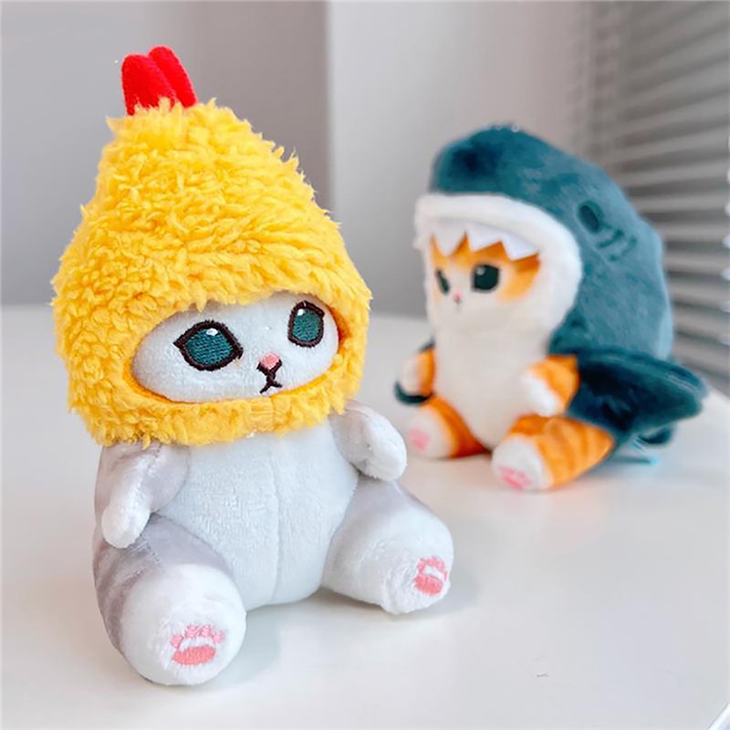 New Model High Quality Tempura Cat Cute Shark Toy Cat Pendant Children Holiday Surprise Girlfriend Gift Selection Sweater Doll - Stuffed & Plush Animals - AliExpress