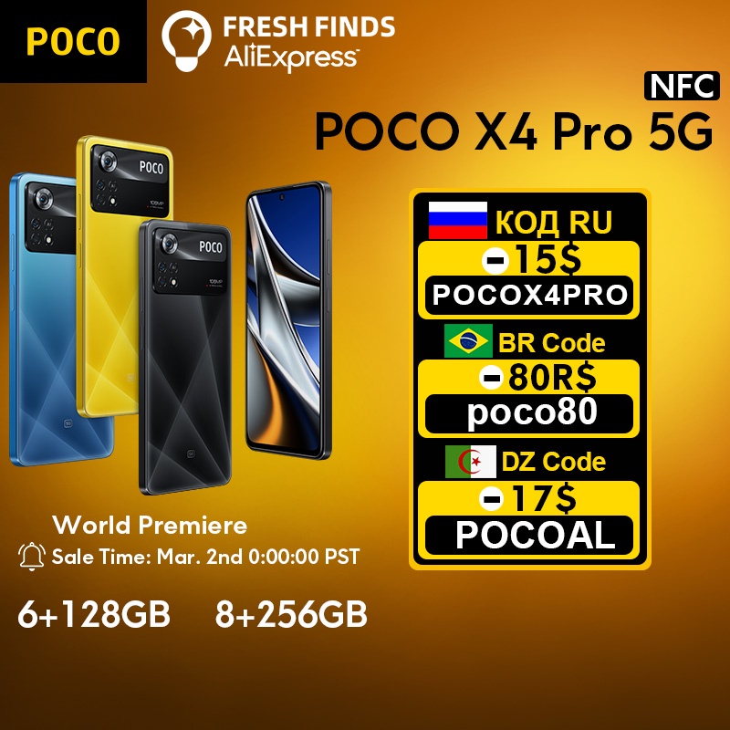 【World Premiere】POCO X4 Pro 5G Smartphone Telephone 108MP Triple Camera 120Hz Amoled screen 67W turbo charging Global Version| | - AliExpress