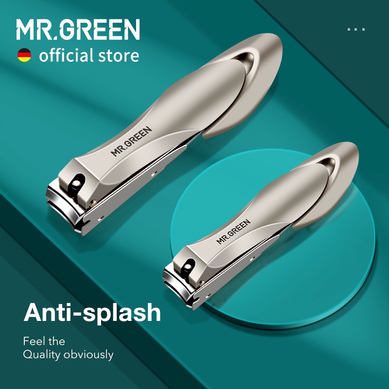 Mr.green Nail Clippers Stainless Steel Anti Splash Fingernail Cutter Manicure Tools Bionics Design Nail Trimmer Pedicure Scissor - Clippers & Trimmers - AliExpress