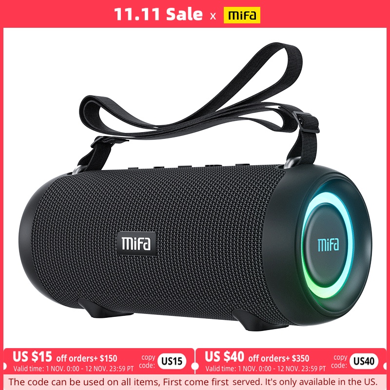 Mifa A90 Bluetooth Speaker 60w Output Power Bluetooth Speaker With Class D Amplifier Excellent Bass Performace Camping Speaker - Speakers - AliExpress