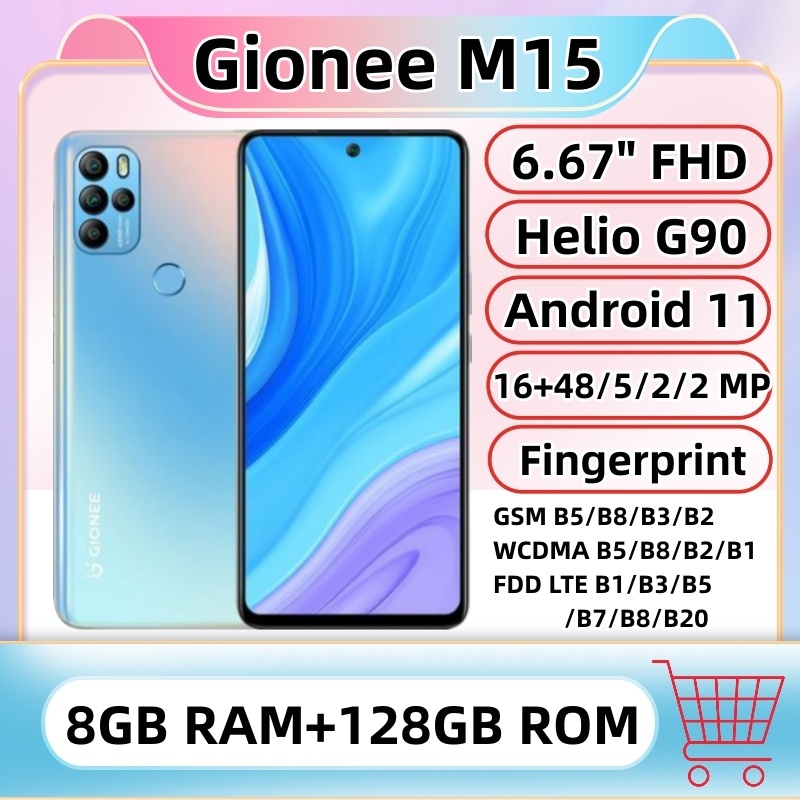 Gionee M15 Smartphone 8GB RAM 128GB ROM 6.67 FHD+ Android 11 Helio G90 Octa Core 16+48MP QuadCamera 5100mAh Dual 4G Mobile Phone| | - AliExpress