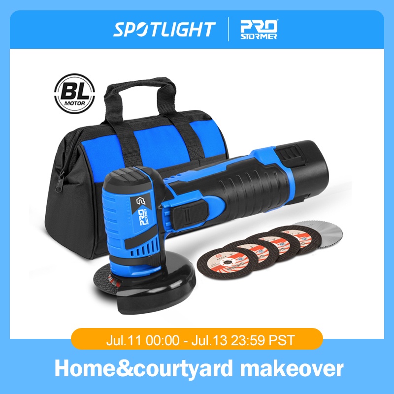 12v Mini Brushless Angle Grinder Cordless Polishing Grinding Machine 2000mah 18500rpm Electric Power Tools For Home Prostormer - Grinder - AliExpress