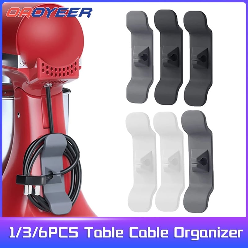 3/6pcs Cable Organizer Winder Cable Clips Table Cable Management Adjustable Cord Holder Cable Manager Fixed Clamp Wire Winder - Cable Winder - AliExpress