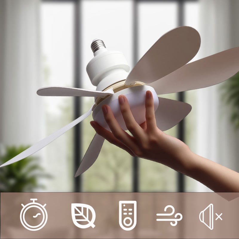 LED 40W ceiling fan light E27 with remote control for dimming, suitable for living room, study, household use, 85-265V - AliExpress 39