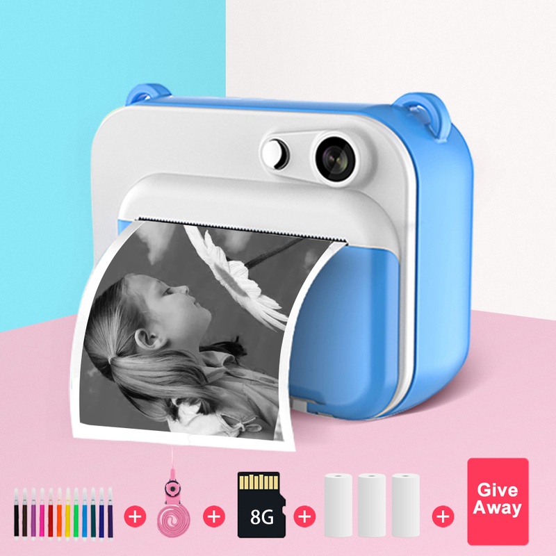 Children's Camera With Print Kids Instant Print Camera Digital Photo Camera Girl's Toy Child Camera Video Boy's Birthday Gift|Point & Shoot Cameras| - AliExpress