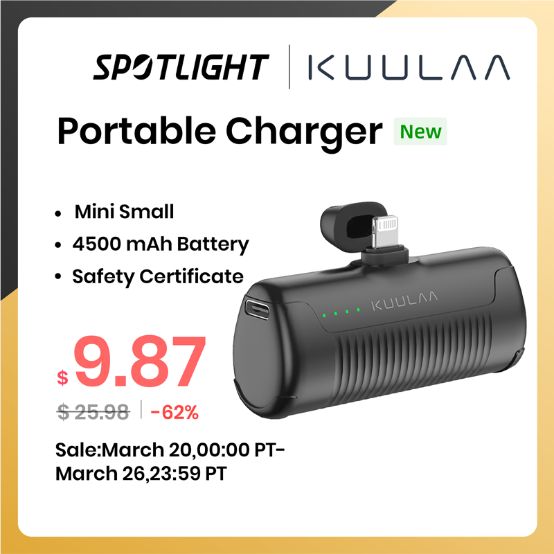 Kuulaa Mini Power Bank 4500mah Portable Charger For Iphone 14 13 12 11 Pro Max Batterie Externe Powerbank For Samsung Xiaomi - Power Bank - AliExpress